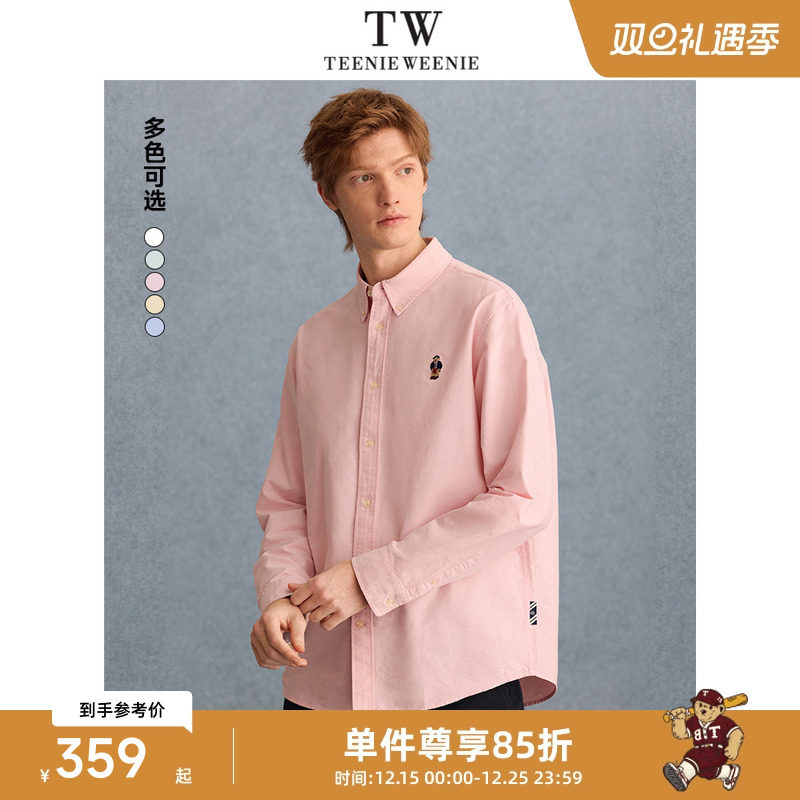 TeenieWeenie小熊男装衬衫秋季高级新款休闲美式宽松长袖