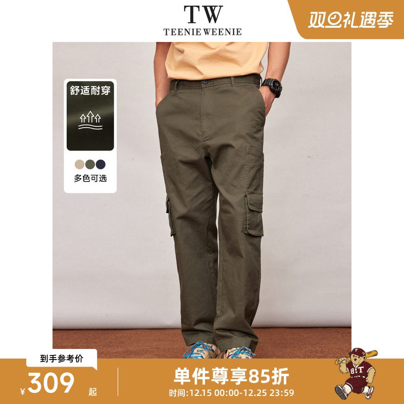 TeenieWeenie小熊男装休闲裤子男款工装裤直筒美式户外秋