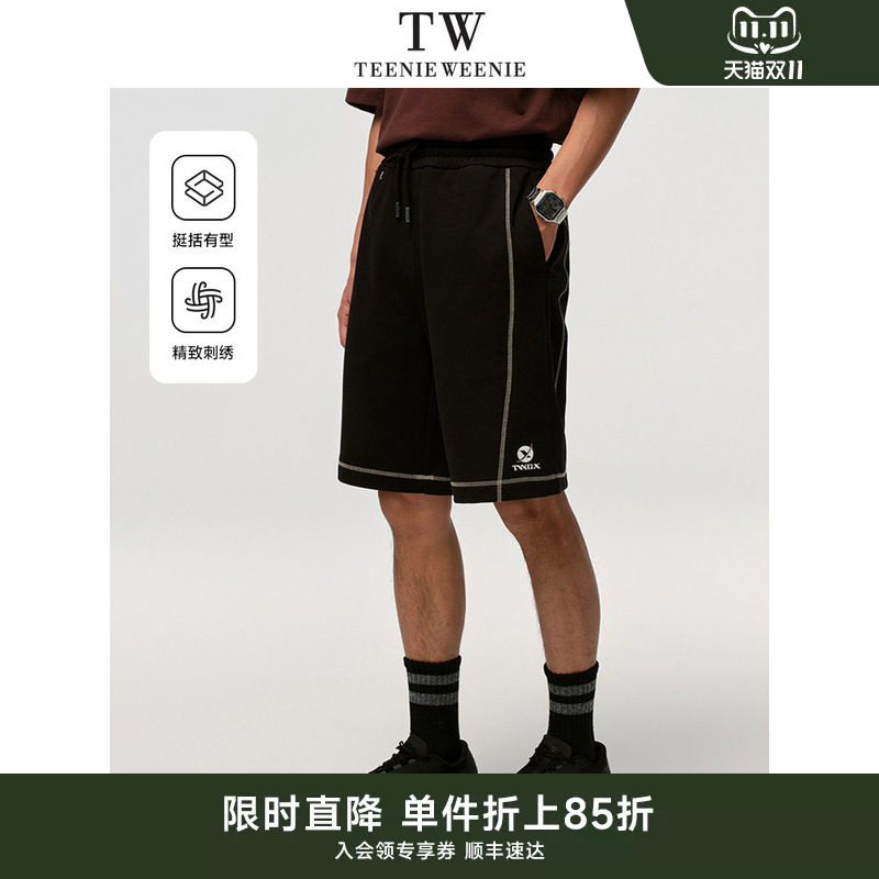 TeenieWeenie小熊男装卫裤春夏季新款简约潮流学院休闲短裤