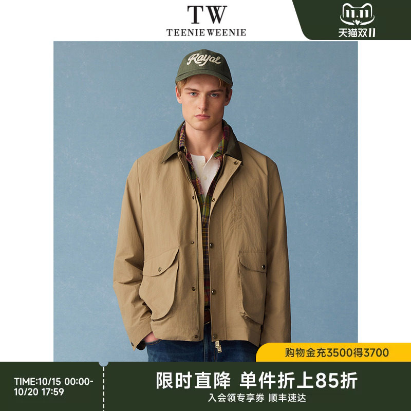 TeenieWeenie小熊男装2026夏款多口袋收纳彩色翻领商务休闲夹克