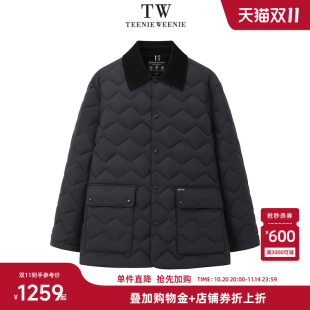 Teenie 灯芯绒领保暖轻便通勤日常羽绒服 Weenie小熊男装