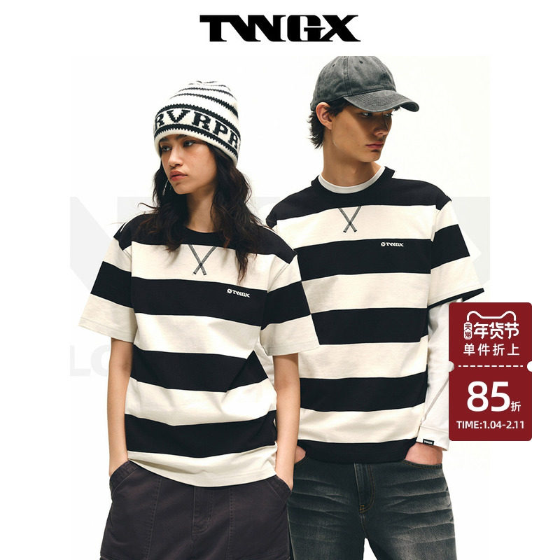 Teenie Weenie小熊男装美式复古运动风简约肌理感纯棉条