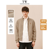 TeenieWeenie小熊男装 复古高街通勤立领宽松教练行政夹克 美式