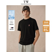 休闲通勤圆领凉感短袖 新款 上衣 T恤2025夏季 TeenieWeenie小熊男装