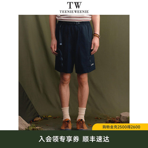 小熊男装休闲短裤刺绣工装大贴袋