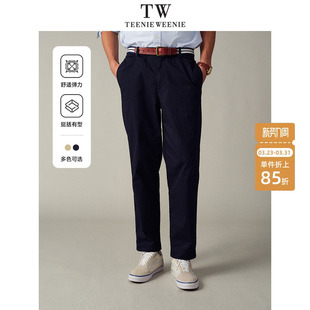 锥形长裤 TeenieWeenie小熊男装 2026年春设计舒适刺绣休闲修身