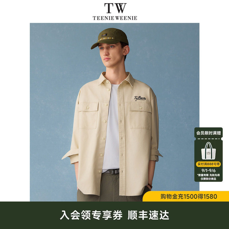 TeenieWeenie小熊男装2026年夏季新款休闲纯棉长袖衬衫男款外套潮图片