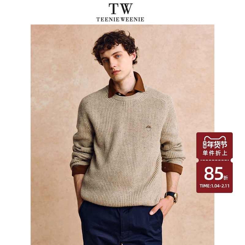 TeenieWeenie小熊男装日常时尚潮流舒适保暖上衣2025