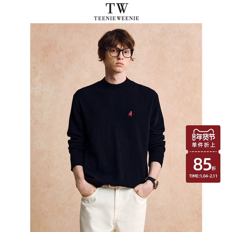 Teenie Weenie小熊男装休闲日常半高领保暖舒适2025