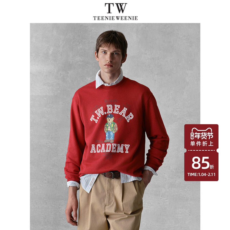 【新年穿搭】TeenieWeenie小熊男装休闲宽松380g圆领