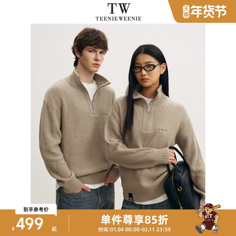 【男女同款】TeenieWeenie小熊男装美式休闲针织衫长袖毛衣上衣