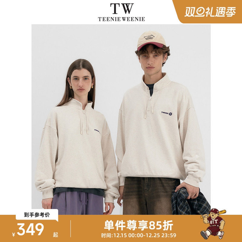Teenie Weenie小熊男装时尚日式纯棉字母印花复古抽绳半