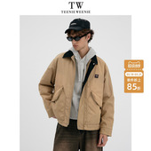 TeenieWeenie小熊男装 巴恩风灯芯绒翻领夹克棉服外套 复古工装