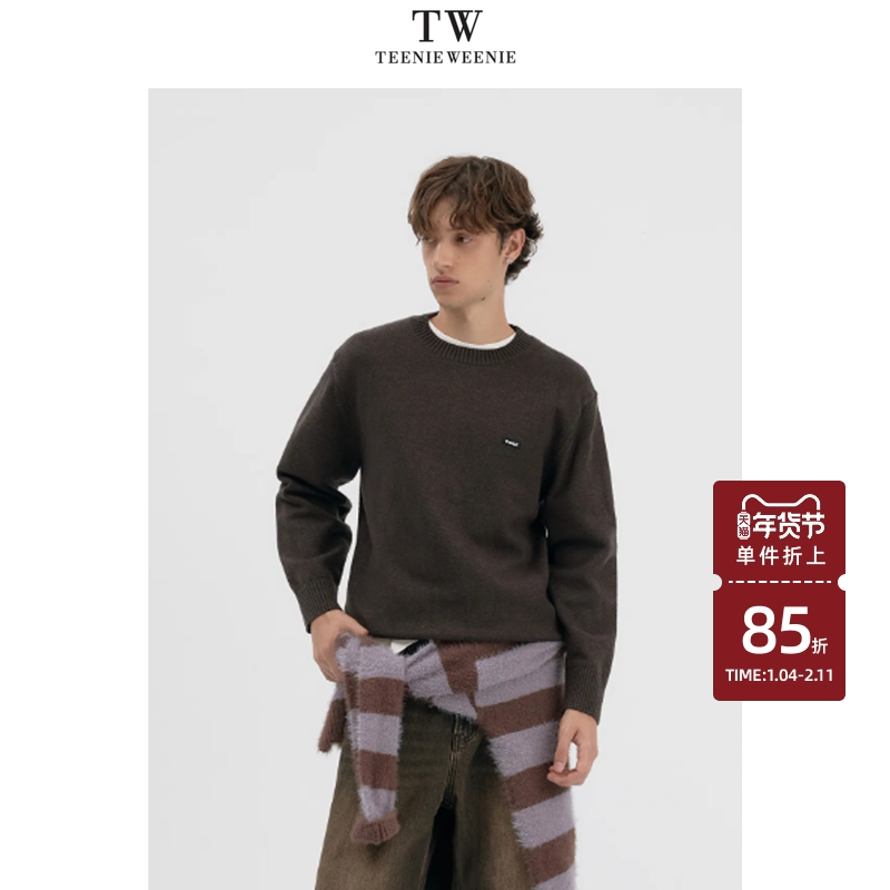 Teenie Weenie小熊男装休闲宽松日系慵懒风舒适质感保暖