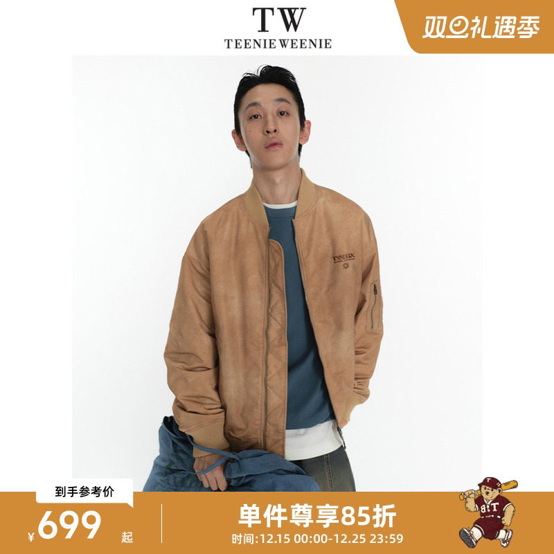 Teenie Weenie小熊男装美式休闲简约水洗纹理感宽松舒适