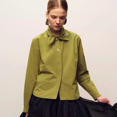 MARCHEN高支棉飞马座衬衫上衣女