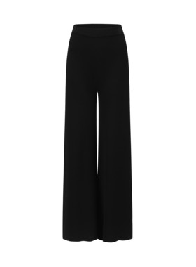 SWAYING 安格集合店 24PF早秋简约风通勤长裤黑色阔腿喇叭裤