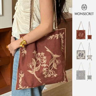 无尽夏方寸行囊刺绣斜挎单肩漫游包 25新款 MONSECRET 安格集合店