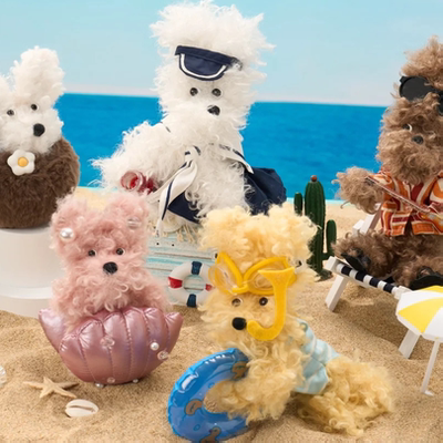 SFSG海岛假日系列潦草小狗挂件