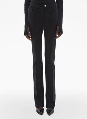 HELMUT LANG 安格集合店 23AW高级感经典黑色微喇西装裤显瘦长裤
