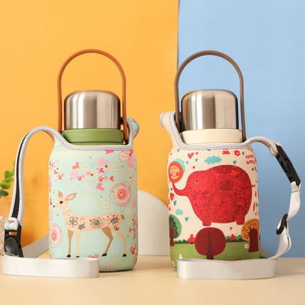 1L保温杯防摔保护套 适配苏泊尔1000ML大肚杯户外便携大容量壶袋