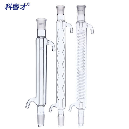 科睿才直形冷凝管蛇形冷凝管球形冷凝管蛇形300mm/24*24冷凝管614