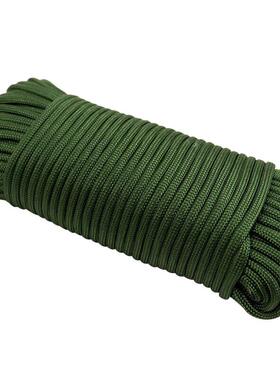 丰稚尼龙绳安全绳篷布绳捆绑绳固定绳军绿色10mmx100米