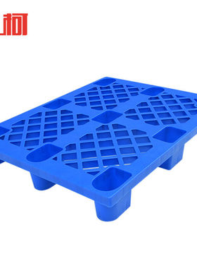 上柯G6082蓝色塑料托盘网格货物栈板防潮板仓库物流垫仓板栈板100