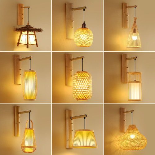 创意艺术中式壁灯墙壁走廊壁挂灯卧室床头复古新中式个性装饰灯