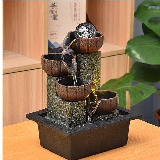 流水招财摆件小型喷泉客厅桌面茶几循环水办公室风水轮景观装饰品,家居饰品,流水摆件,淘宝优惠券,粉丝福利购,淘宝优惠卷