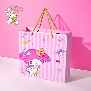 卡通melody手提袋子可爱伴手礼包装 美乐蒂礼品袋高颜值新款 袋女孩