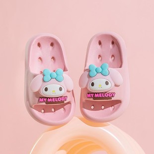 美乐蒂凉拖鞋镂空拖鞋夏季卡通melody家居鞋室内鞋浴室洗澡防滑女