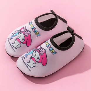 儿童美乐蒂溯溪鞋亲子女卡通melody沙滩鞋防滑速干透气室内地板袜