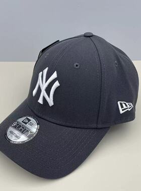 韩国NEW Era纽亦华940炭灰色MLB大标硬顶棒球帽NY洋基队LA鸭舌帽