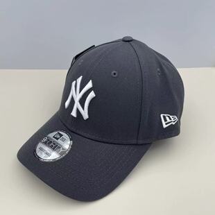 韩国NEW Era纽亦华940炭灰色MLB大标硬顶棒球帽NY洋基队LA鸭舌帽
