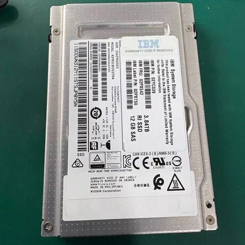 IBM 02PX542 02PX750 02YC039 3.84T SAS 12GB 2.5寸存储固态硬盘