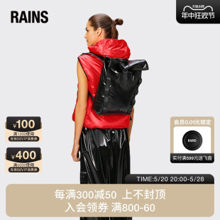 Rolltop 防水双肩背包 Rains Sibu Mini 卷盖户外包 Rucksack