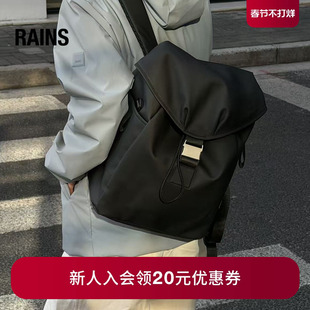 Rains 双肩背包电脑包书包旅行通勤出差轻便经典男女Valera/14840