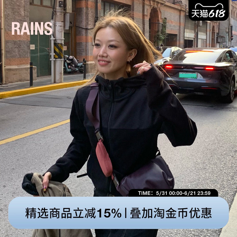 Rains 防水面料单肩斜跨包月牙包半月包通勤旅行休闲Valera/13650