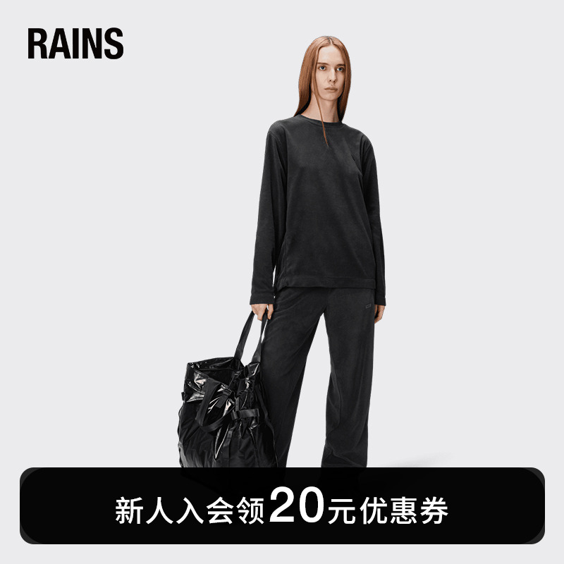 Rains打底衫摇粒绒圆领