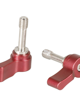 CAMVATE M6齿轮Wingnut组装旋钮红色摄影配件（一对）2160