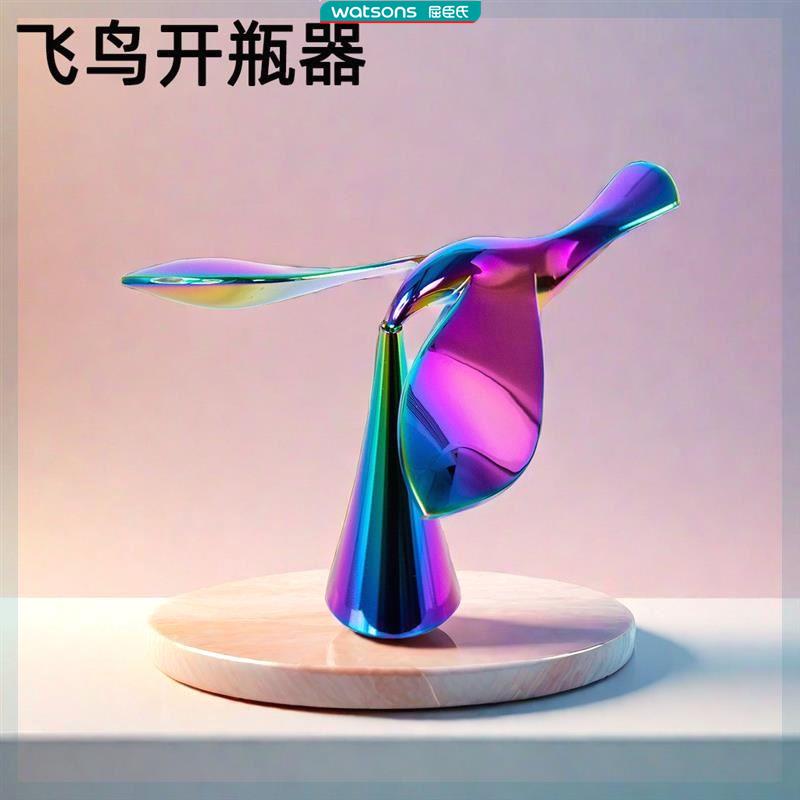 新款飞鸟开瓶神器启起子啤酒平衡不倒翁悬浮解压创意装饰摆件小众