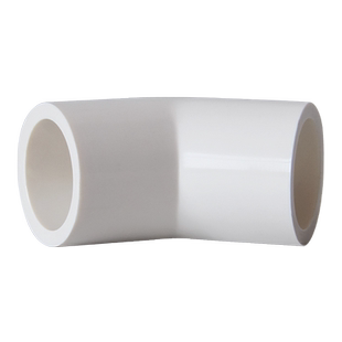 PVC直弯给水管45度弯头小弯半弯塑料管接头胶粘20 25 32 40mm管件