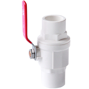 PVC钢柄球阀 UPVC钢手柄球阀开关阀门闸阀节门快开易拧胶粘给水管