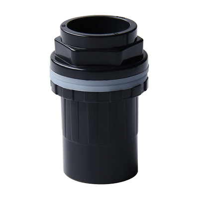 鱼缸上下水接头pvc加长黑色接头