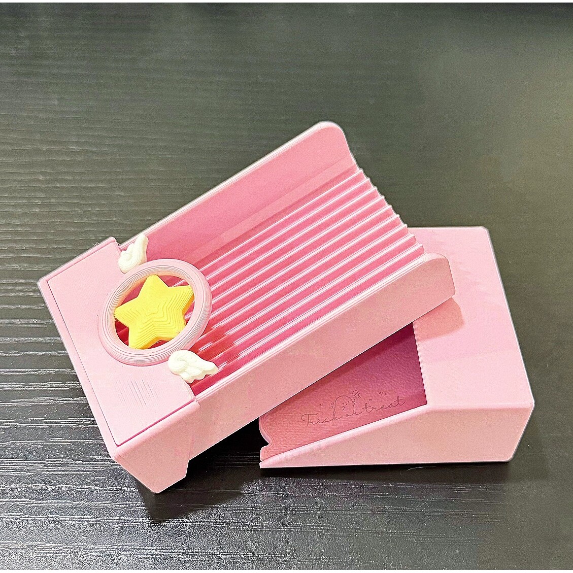 粉色魔法小樱拼豆豆铲少女心多功能工具学生diy不卡豆丝滑收纳盒