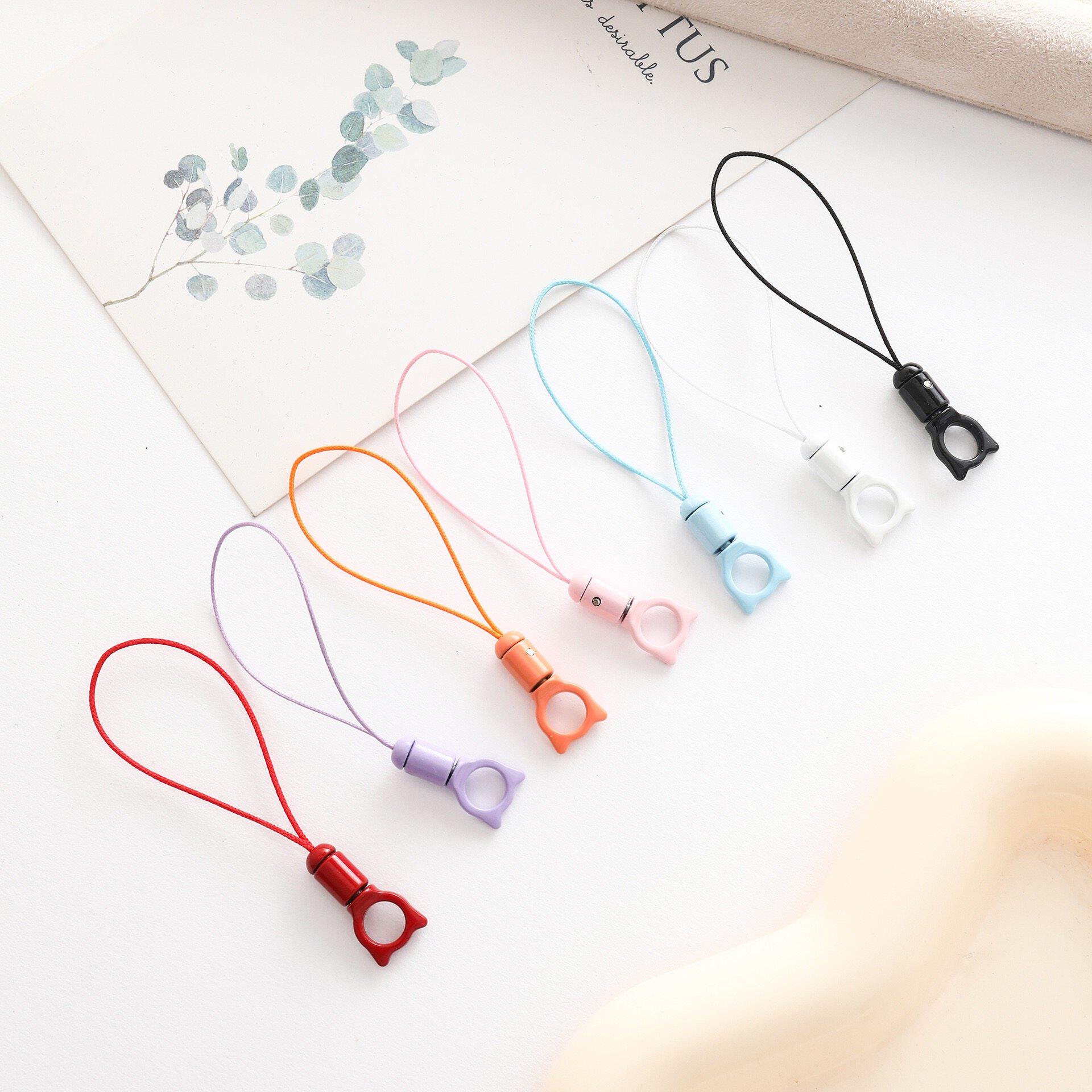 手机挂绳配件小绳头彩色短细绳斜挎防丢可背挂脖手腕挂链连接绳