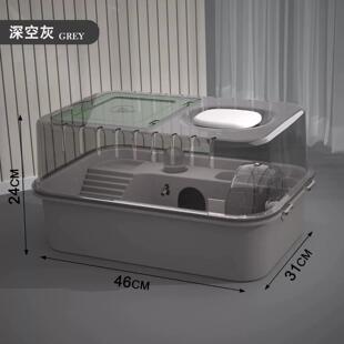 仓鼠笼子金丝熊便宜大的专用窝小房子亚克力外带豪华大别墅透明