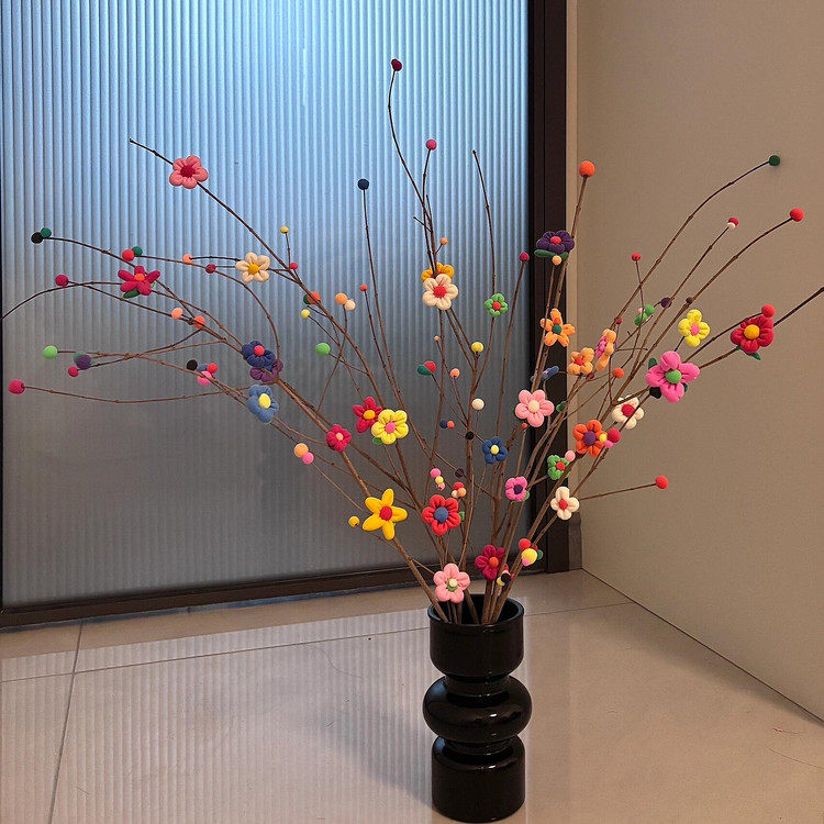 枯木生花!花瓶摆件客厅发财树年宵花diy材料包2026马年新年装饰