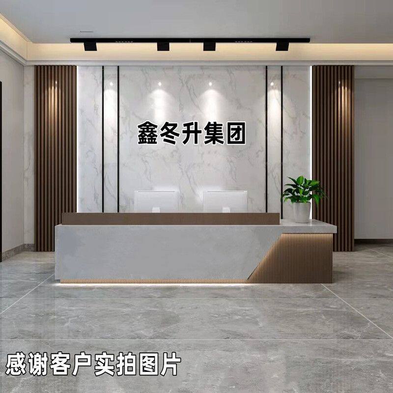 中式收银台吧台公司前台酒店接待台迎宾台采耳店美容养生馆吧台桌